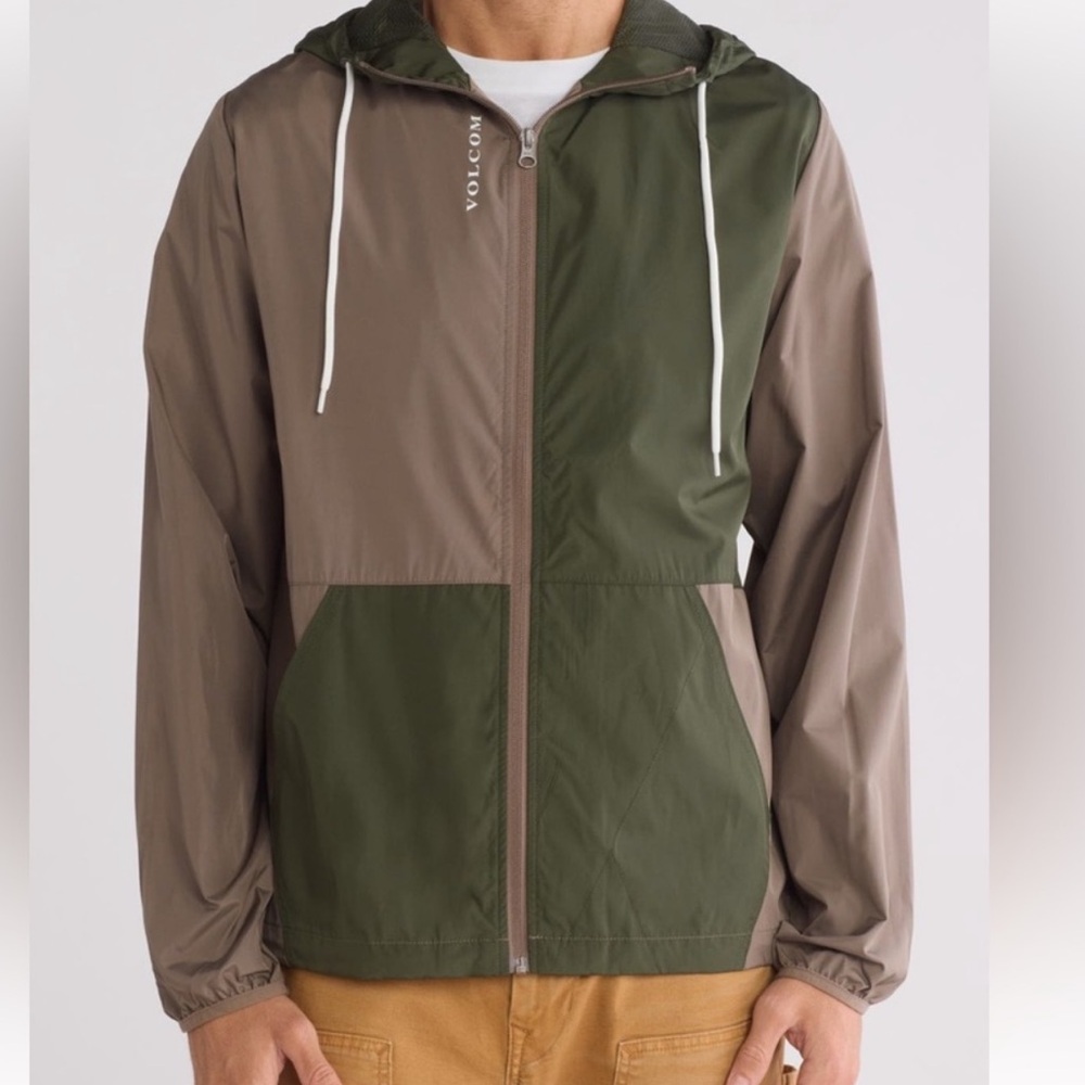 Volcom Karlin Color Block Zip Jacket Size Small NWT